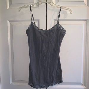 Gray Sequin/Lace Cami